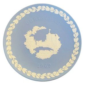 Wedgwood Jasperware Christmas 1969 Windsor Castle Made in England Excellent